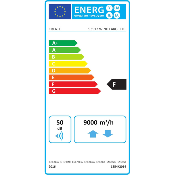 Вентилятор стельовий Windlarge Schwarz з Wi-Fi та пультом ДК, Ø152 см, 40W, 6 швидкостей, DC-мотор, літній/зимовий режим