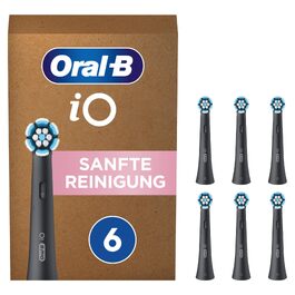 Смінні насадки для електричної зубної щітки Oral-B iO Gentle Care (ніжна чистка), чорні, 6 шт.