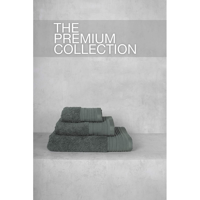 Рушник для душу Jilda-Tex Premium, 100% бавовна, махровий, зелений, 70x140 см, 2 шт, лляна текстура