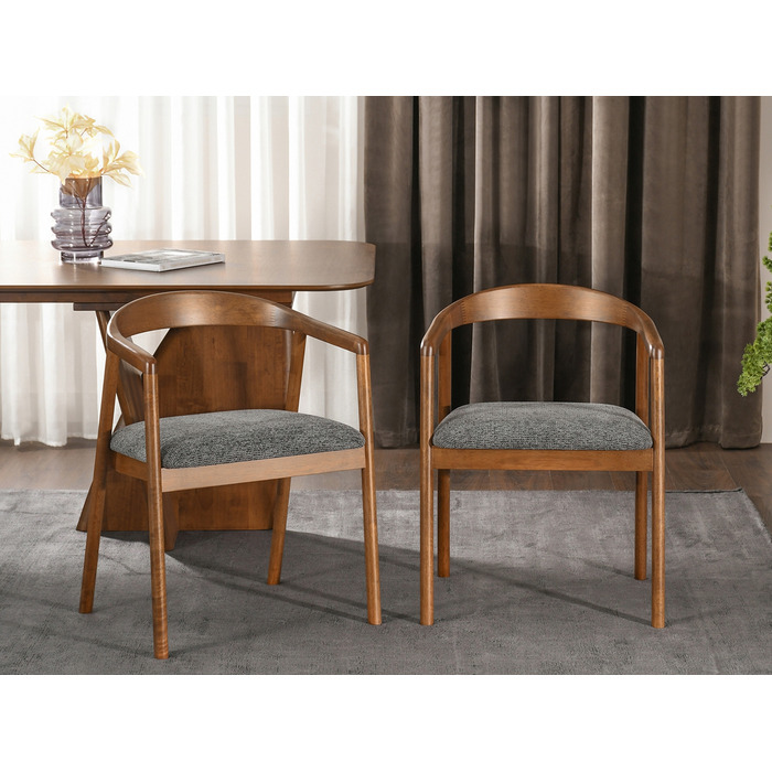 Стілець Mebel-Partner, тканина, сірий, 1 шт.