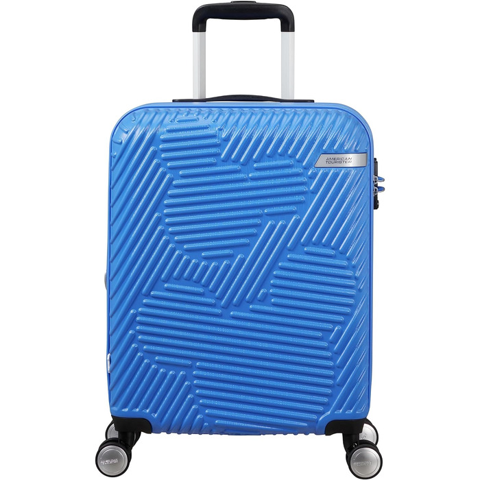 Дорожня валіза American Tourister Mickey Clouds Spinner S, розширювана, 55 см, 38/45 л, синя (Mickey Tranquil Blue), ручна поклажа
