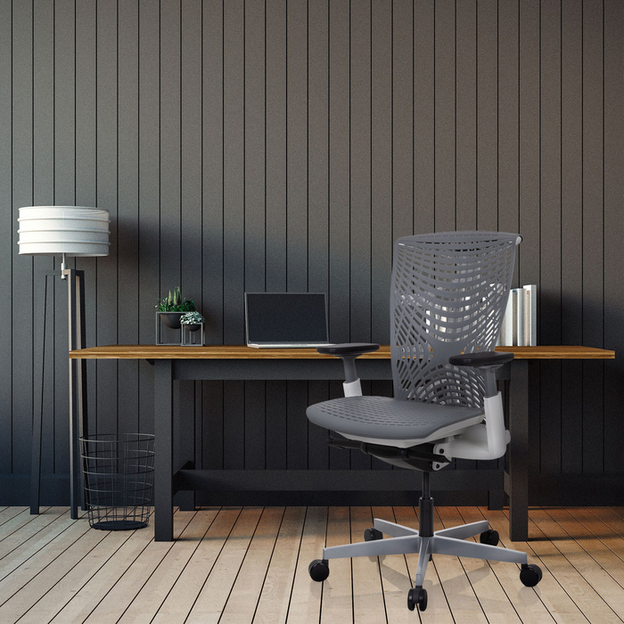 Офісне крісло / поворотне крісло SKOPE TPE сірий hjh OFFICE