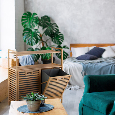 Кошик для білизни Relaxdays з 2 полицями