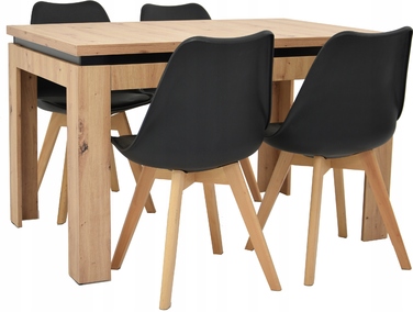 Набір з 4 стільців та столу 80x120 у скандинавському стилі ARTISAN SALON