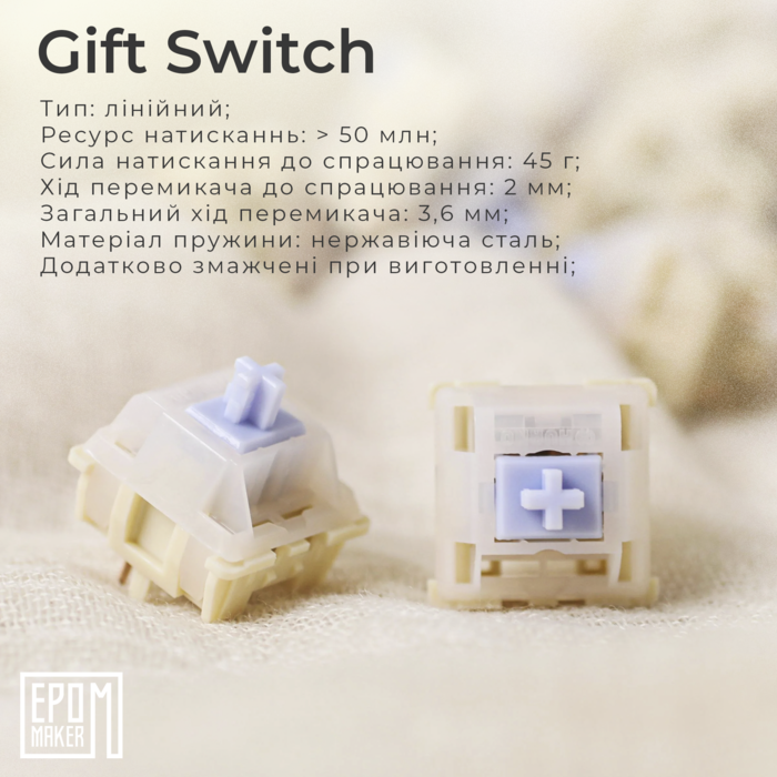 Клавіатура механічна бездротова EPOMAKER AK820 Pro Gift Switch Black (AK820-PRO-B-G)