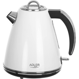 Електричний чайник ADLER AD 1341, білий, 1.7 л, 2200 Вт