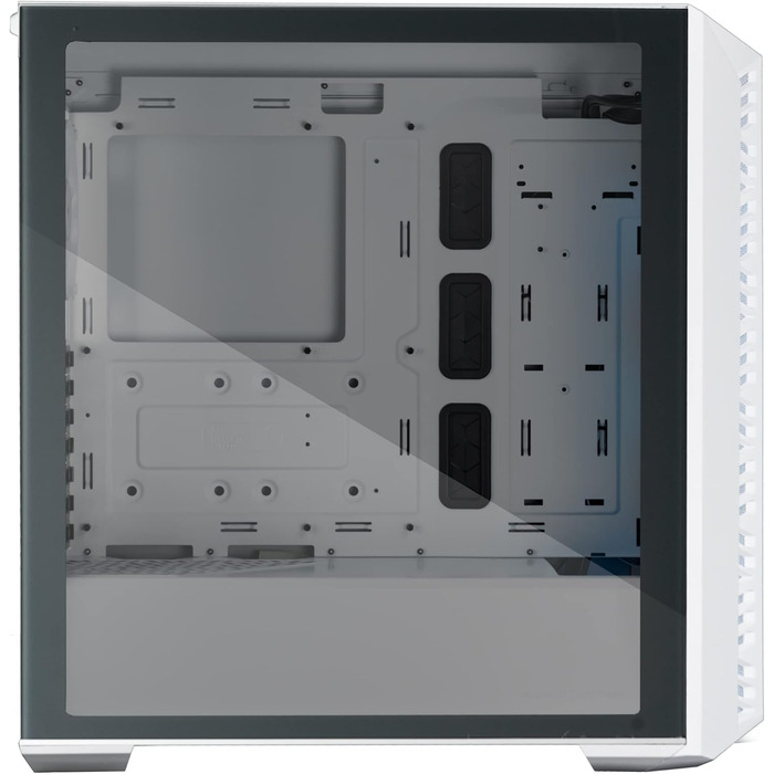 Корпус для ПК Cooler Master MasterBox 520 Mesh, Mid-Tower ATX, 3 встановлені вентилятори, кілька варіантів охолодження, сітчаста передня панель, бічна панель із загартованого скла, ARGB-контролер, білий