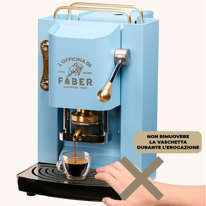 Кавомашина Faber Pro Deluxe з міді та вафельниці з Ese паперу 44 мм