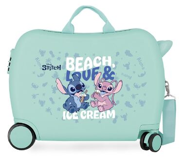 Дитяча валіза Disney Stitch для подорожей, 45 см, пляжний принт (33 x 50 x 20 см), унісекс
