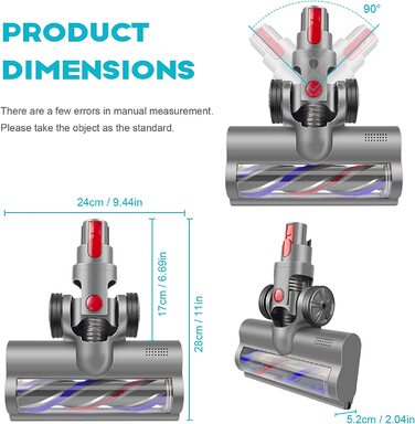 Насадка для пилососа ARyee, сумісна з Dyson V7/V8/V10/V11, для килимів