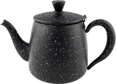 Чайник Café Olé PT-048BG, 1.35 л, нержавіюча сталь, чорний граніт, преміум-якість, некапельний носик, порожниста ручка, відкидна кришка
