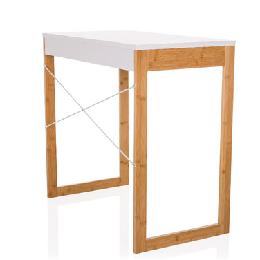 Письмовий стіл TAROLO II (80x42x75 см), 1 шухляда, білий — hjh LIVING