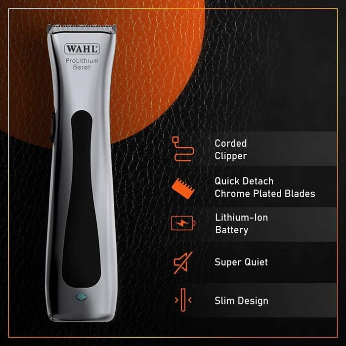 Професійна машинка для стрижки волосся Wahl ProLithium Beret, акумуляторна, одинична комплектація