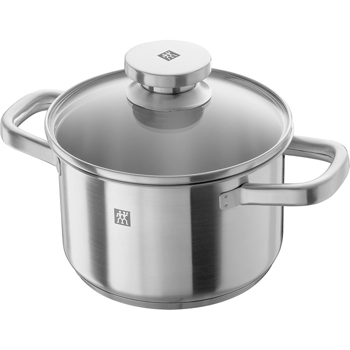 Набір каструль ZWILLING Joy 4 предмети, нержавіюча сталь, з кришками, для індукційних плит