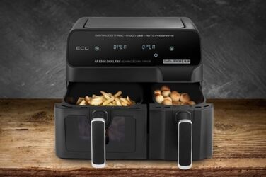 Фритюрниця ECG AF 8300 Dual Fry, 8,3 л, 2700 Вт, подвійна чаша, електрична