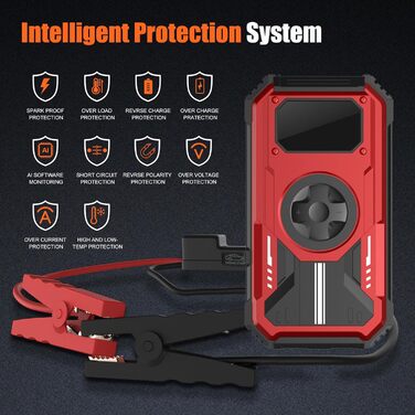 Powerbank для авто Starthilfe 6000A: пусковий пристрій, компресор, LED, LCD, 12V