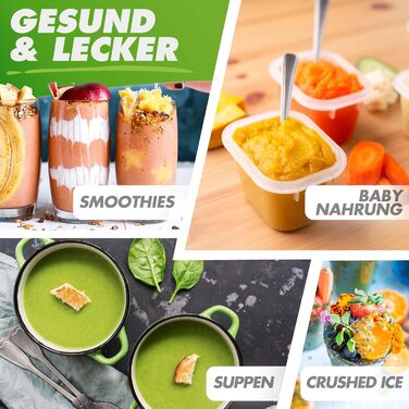 Потужний блендер NUTRI-BLENDER MAX 2000Вт для смузі, професійний стаціонарний міксер 2л Tritan, BPA-free, 9 швидкостей, цифровий таймер, з рецептурником