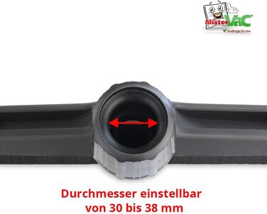Універсальна насадка-щітка для пилососа MisterVac, сумісна з PROTOOL VCP 450 E-L-M