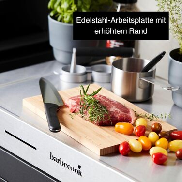 Барбекю-стіл Barbecook Premium Buddy з місцем для зберігання та вбудованим відкривачем для пляшок, для газового гриля, 84 x 46 x 90 см