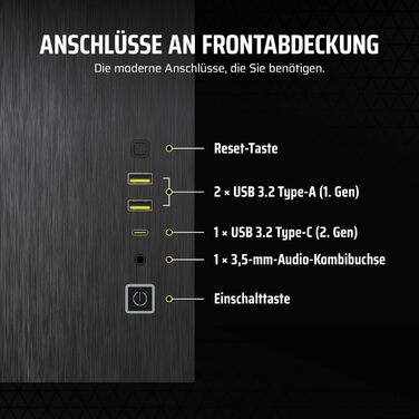 Комп'ютерний корпус CORSAIR 2500X mATX, подвійна камера, загартоване панорамне скло, підтримка інвертованої материнської плати, без вентиляторів, чорний/обсидіановий алюміній