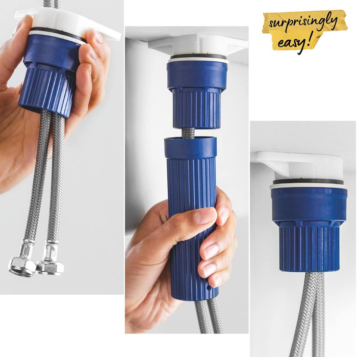 Змішувач кухонний GROHE Start з висувним душем, чорний, 306312430 - економія води, поворот 360°, легкий монтаж
