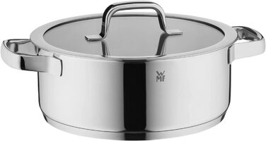 Набір каструль WMF Compact Cuisine 5 предметів, індукційний, нержавіюча сталь, з кришками, полірований Cromargan, без покриття, з внутрішньою шкалою