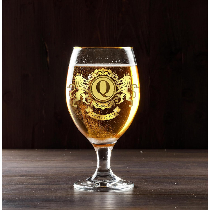 Пивний келих з гравіюванням CROWNLY CRYSTAL® – іменний подарунок для чоловіків, тата, оригінальний подарунок на день народження, персоналізований сувенір для чоловіка, стильний келих для пива