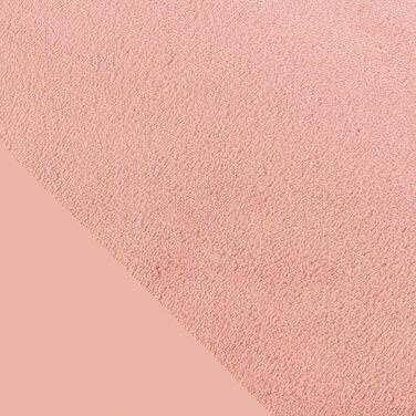 Theraline Подушка для годування та сну Plüschmond (Пудрово-рожева) з перлинним наповнювачем - ергономічна подушка для вагітних та годуючих мам, для підтримки голови та шиї, м'яка плюшева, прання 40°C