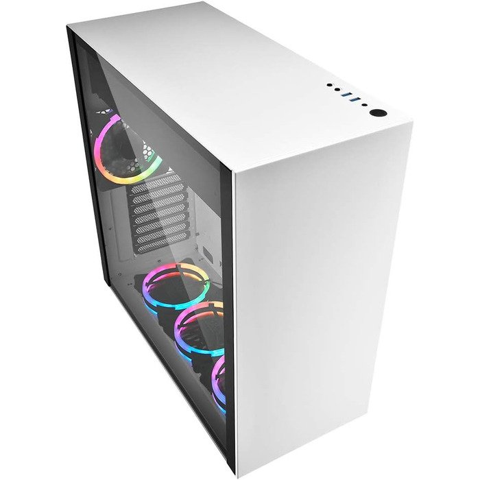 Корпус для ПК Sharkoon Pure Steel білий з RGB підсвічуванням