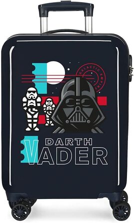 Дорожня валіза Star Wars Storm, синя, 38x55x20 см, ABS, 34 л, 2 кг, 4 подвійні колеса, ручна поклажа