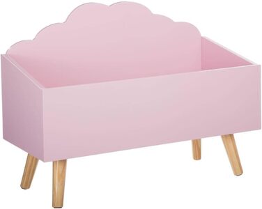 Дитяча скриня Atmosphera 'Хмаринка', рожева, 58x45x28 см