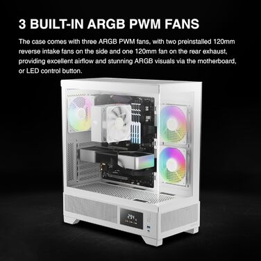 Ігрова мишка GAMDIAS Atlas M1 WH, біла, дротова, RGB підсвітка