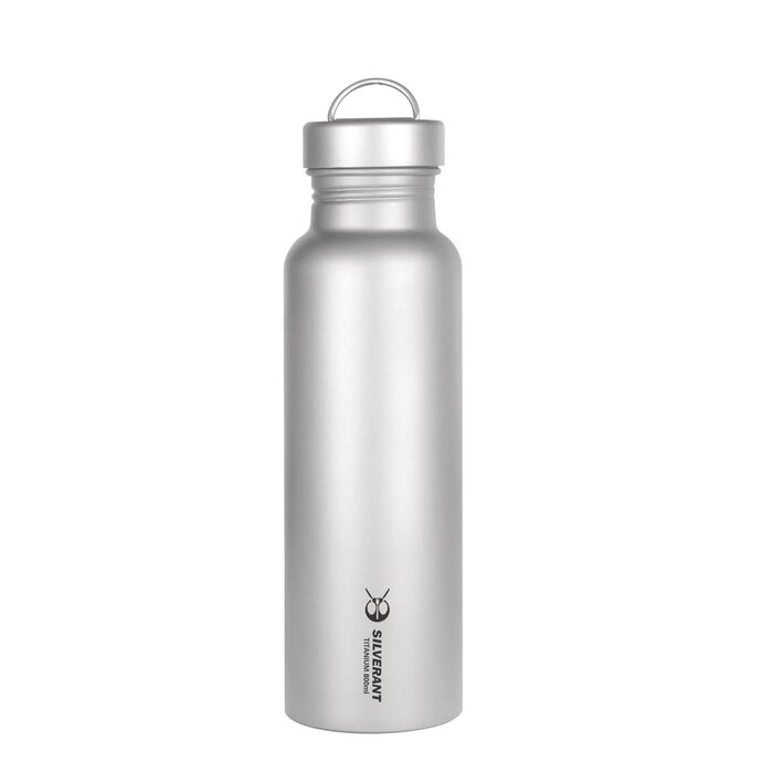 Фляга SILVERANT Titan для води 500 мл, кругла - легка пляшка для кемпінгу, туризму та активного відпочинку