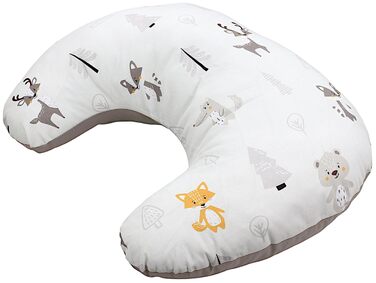 Подушка для годування TupTam Baby Stillkissen (Ліс/Лисичка/Оленя/Їжачок/Ведмедик/Бежева) з бавовняним чохлом