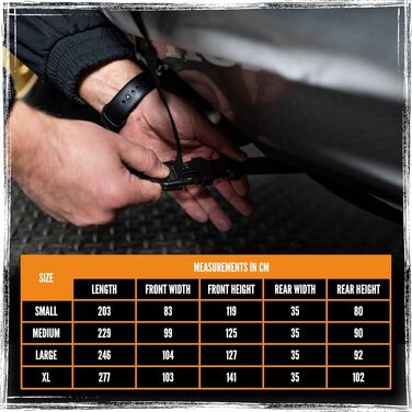 Водонепроникний чохол для мотоцикла TruTension Heavy Duty, чорний, розмір M