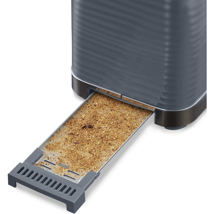Тостер Russell Hobbs Inspire Grau на 2 тости, з підставкою для булочок, 6 режимів, розморожування та підігрів - 24373-56