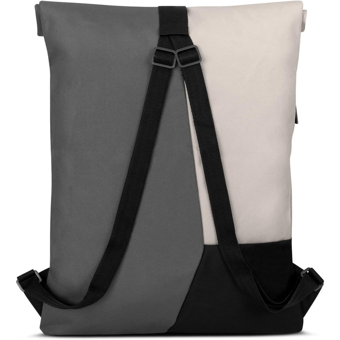 Рюкзак Johnny Urban Oskar Rolltop для спорту та подорожей, водовідштовхувальний, антивандальний, пісочно-сірий, для жінок і чоловіків