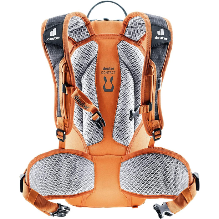 Дитячий велосипедний рюкзак Deuter Attack 8 JR з протектором, 8 л, Arctic-Mandarine