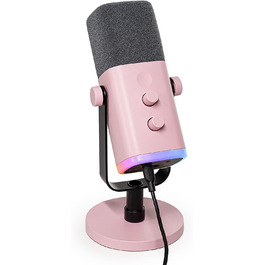 Динамічний мікрофон FIFINE USB XLR для стрімінгу, подкастів, студії, геймінгу, з кнопкою вимкнення звуку, сумісний з ПК, PS4/5, Mac, мікшерами та звуковими картами