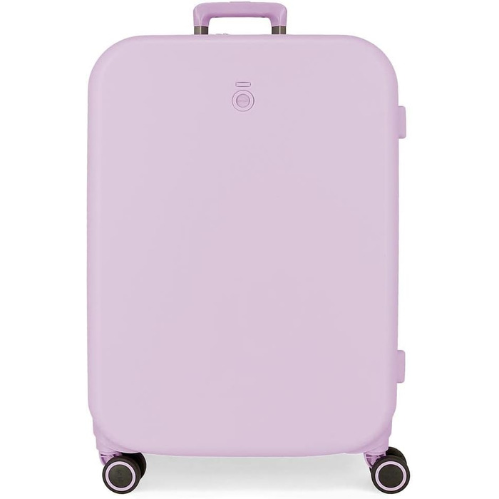 Кабінний чемодан Enso Annie Lila 40x55x20 см, жорсткий ABS, TSA-замок, 37 л, 2,74 кг, 4 подвійні колеса, ручна поклажа, розширюваний, бузковий