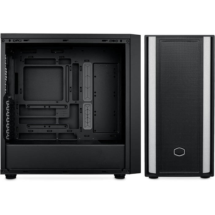 Корпус для ПК Cooler Master MasterBox 600 Lite, Mid-Tower, підтримка E-ATX, потужний повітряний потік, сумісний з материнськими платами Back Connect, охолодження до 420 мм, 7 вентиляторів, бічна панель із загартованого скла, USB 3.2 Gen 1 Type-C