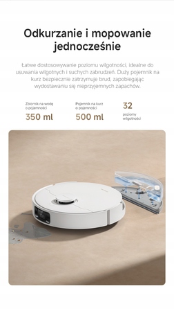 Робот-пилосос Dreame D20 Pro Plus, білий