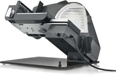 Електричний універсальний слайсер GRAEF Master M95, сталевий ніж 170 мм, товщина нарізки 0-20 мм, 170 Вт, Made in Germany, колір сірий