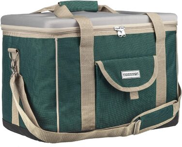 Термосумка anndora XL 40 л – ізотермічна сумка-холодильник для пікніка, зелена