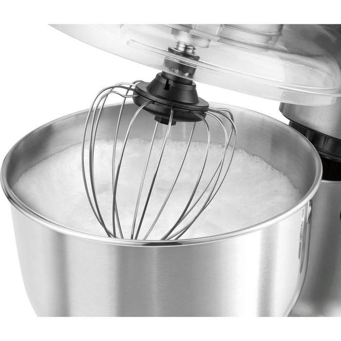 Кухонний комбайн Clatronic KM 3648, 1000 Вт, 5 л, нержавіюча сталь, мультифункціональний, титан