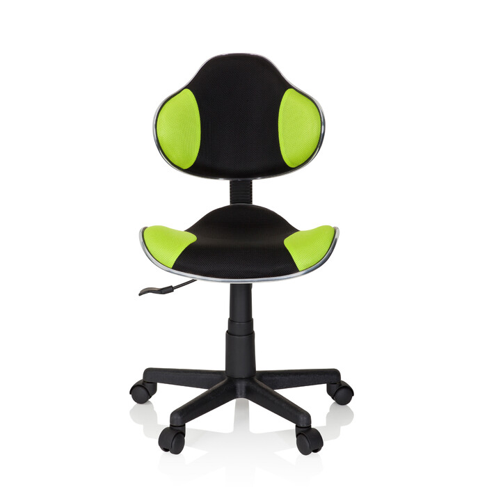 Дитяче крісло для письмового столу KIDDY GTI-2, тканина, чорний/зелений, hjh OFFICE