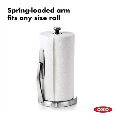 Тримач для паперових рушників OXO Good Grips SimplyTear, нержавіюча сталь