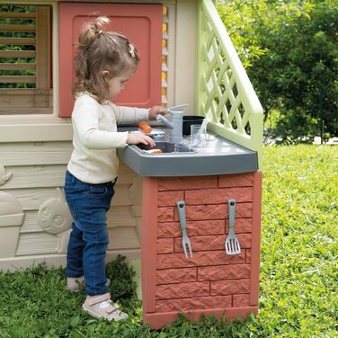 Дитячий ігровий будиночок Smoby Life Natura з кухнею, 2+ роки, з аксесуарами 7600810739