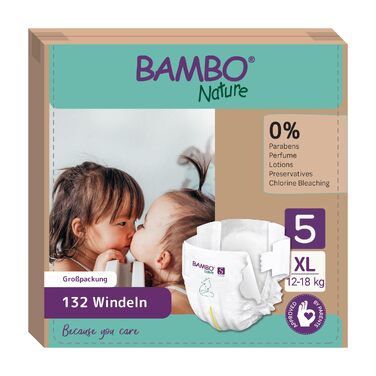 Дитячі підгузки Bambo Nature розмір 4 (7-14 кг), 144 шт. — Місячний бокс