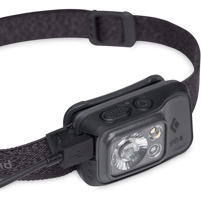 Налобний ліхтар Black Diamond Spot 400-R, графітовий, універсальний розмір, акумуляторний